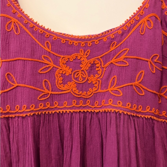 Free People Wedgewood Maxi Dress in Orchid Pavillion Size Medium Z209-34 - Picture 6 of 12